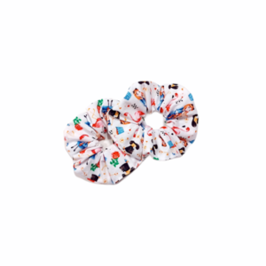 Scrunchie/ Λαστιχάκι μαλλιών 'Alice' - 1 τεμάχιο - ύφασμα, απαραίτητα καλοκαιρινά αξεσουάρ, λαστιχάκια μαλλιών - 2