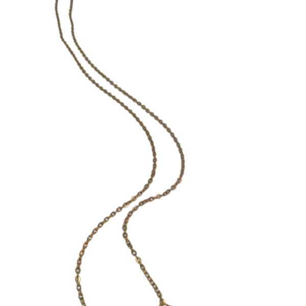 Κολιε από ατσάλινη αλυσίδα και μεταλλική μπάρα - επιχρυσωμένα, επάργυρα, κοντά, ατσάλι - 2