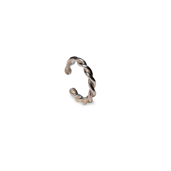 Ασημένιο earcuff twisted wire - ασήμι, ασήμι 925, minimal, μικρά, ear cuffs