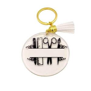 Μπρελόκ κλειδιών δώρο για την δασκάλα με σχέδιο χρυσο - σπιτιού, γούρια, personalised, δώρα για δασκάλες