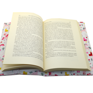 Θήκη για μυθιστόρημα μονόκεροι ροζ σε κάστρο, προστατευτική θήκη βιβλίου - ύφασμα, θήκες βιβλίων - 4
