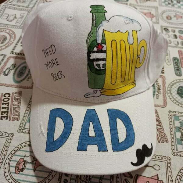 καπέλο jockey για τoν μπαμπά need more beer (χρειάζομαι περισσότερη μπύρα) με πράσινη μπύρα - ανδρικά, καπέλο, δώρα για τον μπαμπά, γιορτή του πατέρα - 2