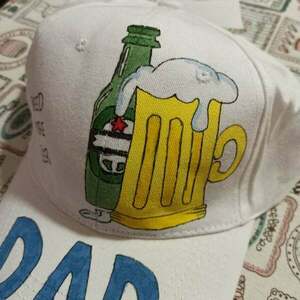 καπέλο jockey για τoν μπαμπά need more beer (χρειάζομαι περισσότερη μπύρα) με πράσινη μπύρα - ανδρικά, καπέλο, δώρα για τον μπαμπά, γιορτή του πατέρα - 3