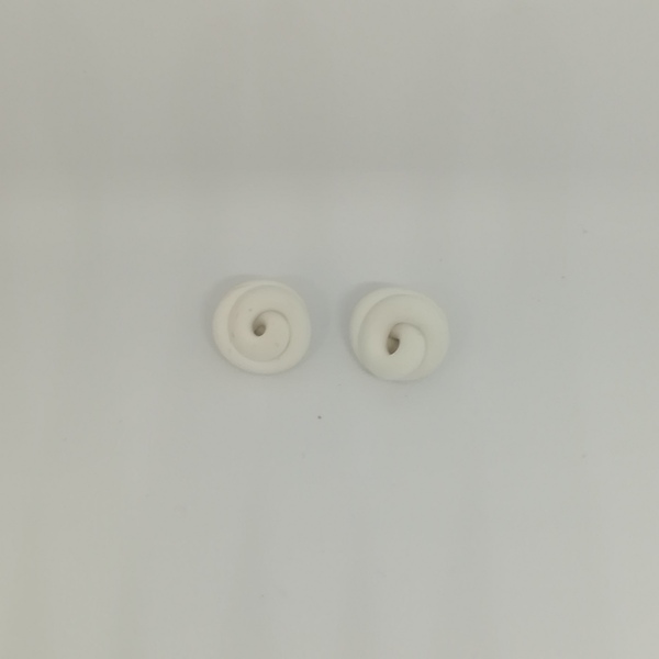 Μικρά σκουλαρίκια κόμποι φτιαγμένα από πηλό - πηλός, καρφωτά, μικρά - 4