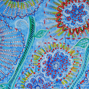 Blue Jean Flowers - πίνακες & κάδρα, πίνακες ζωγραφικής - 2