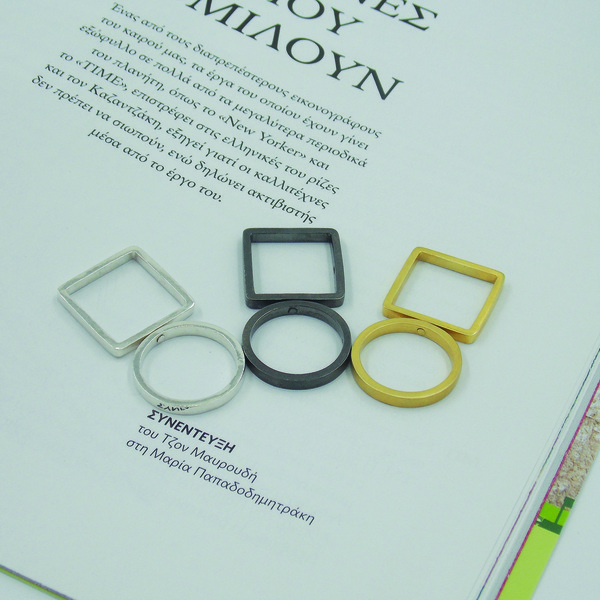 Chimera-Silver ring - ασήμι 925, βεράκια, σταθερά, επιροδιωμένα - 4