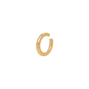 Ear Cuff με λεπτομέριες από επιχρυσωμένο ορείχαλκο - επιχρυσωμένα, μικρά