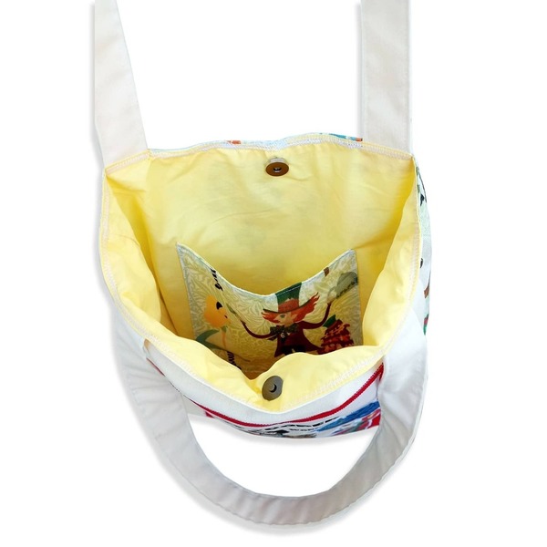 Τσάντα ώμου tote bag Alice Cooper in Wonderland - ύφασμα, ώμου, tote, πάνινες τσάντες, φθηνές - 3