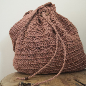 Tierra Crochet Bag - ώμου, πουγκί, all day, πλεκτές τσάντες, νήμα
