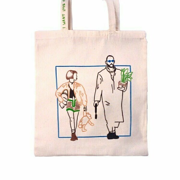 Πάνινη τσάντα πολλαπλών χρήσεων Leon the Professional - ώμου, tote, all day, ύφασμα, πάνινες τσάντες