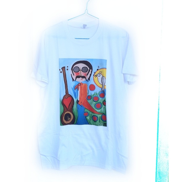 Ο τραγουδιστής της αγάπης! print t-shirt - t-shirt, unisex, unisex gifts - 2