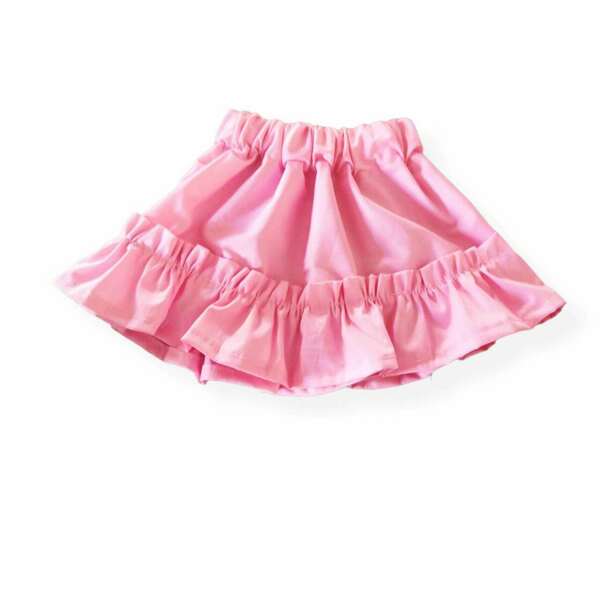 Βρεφικη ροζ φουστα με βολαν - κορίτσι, παιδικά ρούχα, βρεφικά ρούχα
