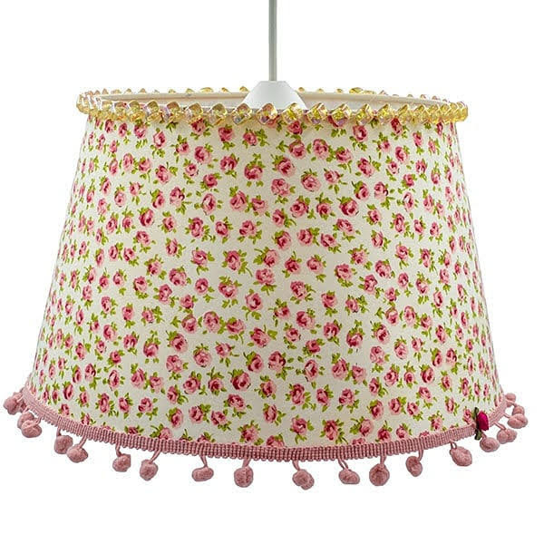 Επιτραπέζιο φωτιστικό ροζ λουλούδια με swarovski Διαστάσεις 25*29*10 Ε17 - πορτατίφ, οροφής - 3