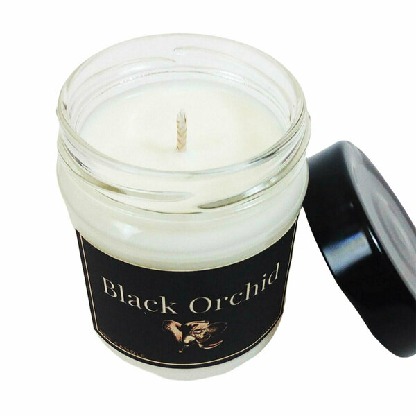 Φυτικό κερί σόγιας Μαύρη Ορχιδέα 210ml - αρωματικά κεριά, κεριά, φυτικό κερί, κερί σόγιας - 4