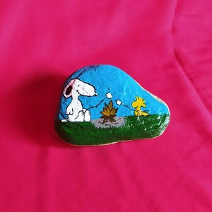 Διακοσμητική πέτρα θαλάσσης με τον Snoopy - πέτρα, διακοσμητικές πέτρες, ήρωες κινουμένων σχεδίων - 3