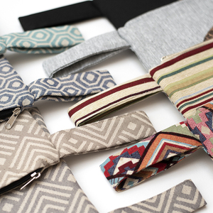 Υφασμάτινο μικρό τσαντάκι με ρίγες - clutch, all day, απαραίτητα καλοκαιρινά αξεσουάρ, τσαντάκια - 4