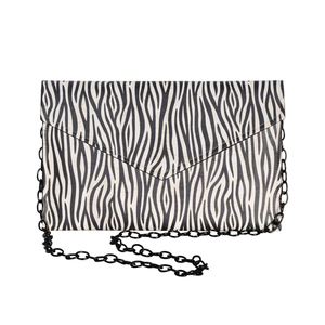 Φάκελος Φελλός με Αλυσίδα "Zebra" - animal print, φάκελοι, ώμου, all day, φελλός