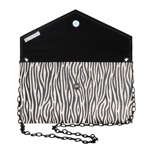 Φάκελος Φελλός με Αλυσίδα "Zebra" - animal print, φάκελοι, ώμου, all day, φελλός - 3