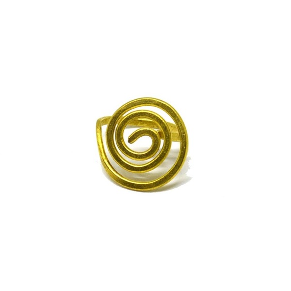 Σπείρα δαχτυλίδι από ορείχαλκο - ορείχαλκος, δώρο, boho, αυξομειούμενα, φθηνά