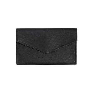 Φάκελος Φελλός " Mini Black Clutch" - φάκελοι, clutch, φελλός, χειρός, μικρές