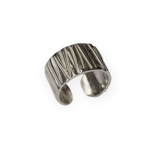 Ασημένιο σφυρήλατο δαχτυλίδι - ασήμι 925, σφυρήλατο, μοδάτο, μεγάλα, αυξομειούμενα
