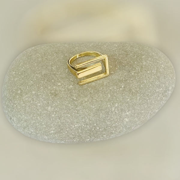 Δαχτυλίδι ασήμι 925 - city style golden - επιχρυσωμένα, ασήμι 925, αυξομειούμενα - 3