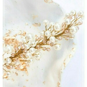 Hair vine with pearls in gold - γυναικεία, για τα μαλλιά - 2