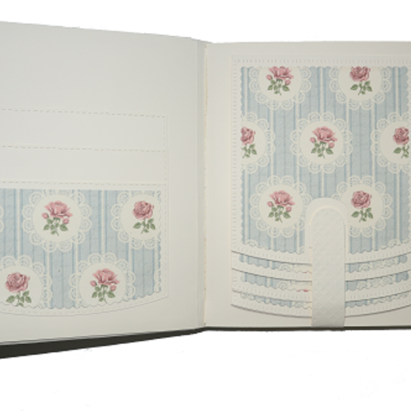 Χειροποίητο βιβλίο για φωτογραφίες και σημειώσεις διαστάσεων 18.50cm X 21.50 cm σε χρώμα ιβουάρ - άλμπουμ - 3