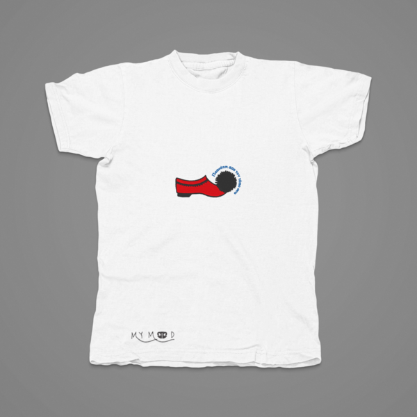 Βαμβακερό μπλουζάκι με κεντητό σχέδιο Τσαρούχι με φραση - βαμβάκι, κεντητά, δώρο - 2