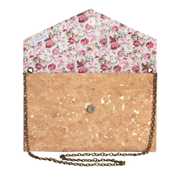 Φάκελος Φελλός με Αλυσίδα "Big Sparkly Clutch" - αγάπη, χειροποίητα, φάκελοι, μοναδικό, μοντέρνο, φελλός, βαμβάκι, αλυσίδες, romantic, μικρές, χιαστί, clutch - 4