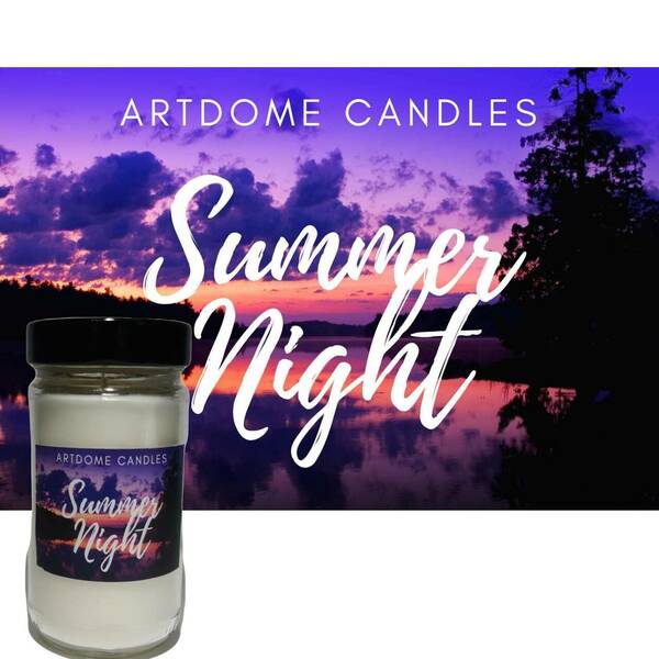 Κερί σιτρονέλας "Summer Night" - αρωματικά κεριά, κεριά - 2