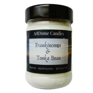 Φυτικό κερί σόγιας "Λιβάνι και Tonka Bean" - αρωματικά κεριά, κερί σόγιας, κεριά