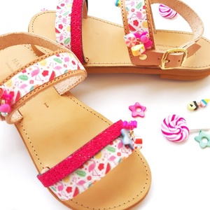 Lollipop baby sandal, βρεφικό-παιδικό δερμάτινο σανδάλι lollipop - δέρμα, κορίτσι, σανδάλια, για παιδιά, φθηνά - 2