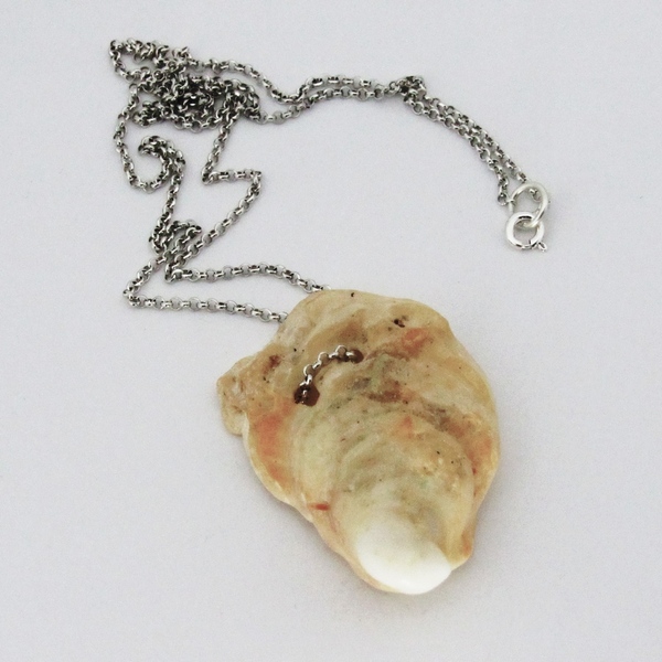 "Vénus" necklace - αλυσίδες, ασήμι 925, κοχύλι, κοντά, boho - 2