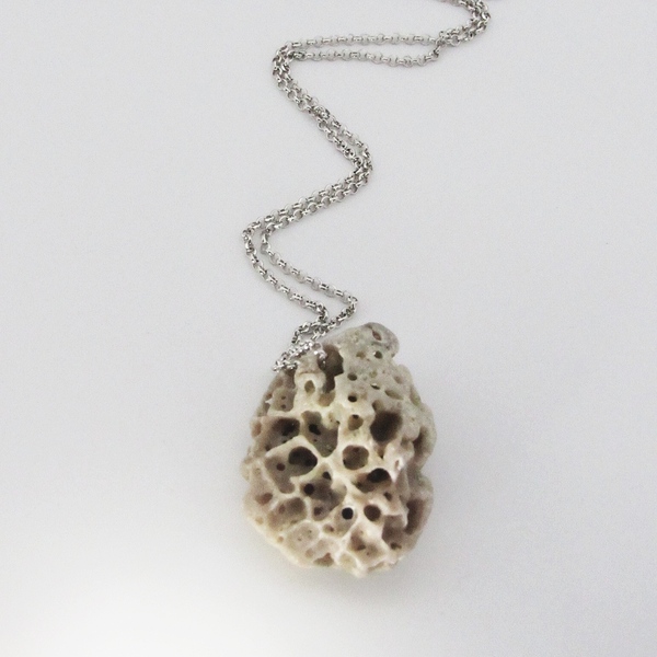 "La mer" necklace - αλυσίδες, ασήμι 925, κοχύλι, κοντά, boho - 2