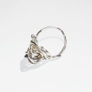 "Ariadne" ring (silver) - boho, αυξομειούμενα, επάργυρα, ασήμι