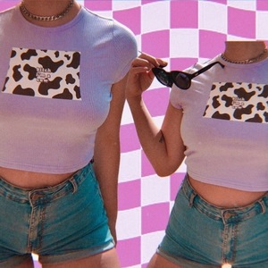 I'm a Cow Crop Top! - βαμβάκι, crop top - 2