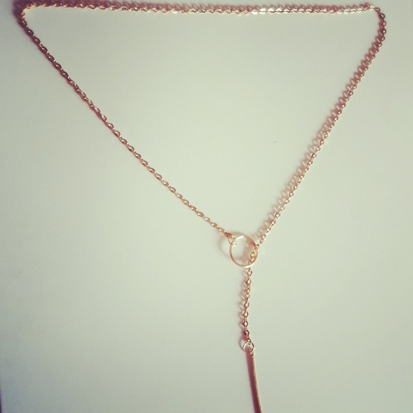Simple gold necklace! - αλυσίδες, επιχρυσωμένα, ορείχαλκος, κοντά, φθηνά - 2