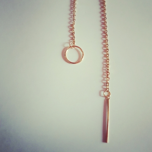 Simple gold necklace! - αλυσίδες, επιχρυσωμένα, ορείχαλκος, κοντά, φθηνά - 3