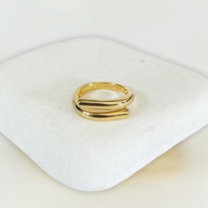 Δαχτυλίδι ασήμι 925 - So simple golden - επιχρυσωμένα, ασήμι 925, βεράκια, αυξομειούμενα - 4