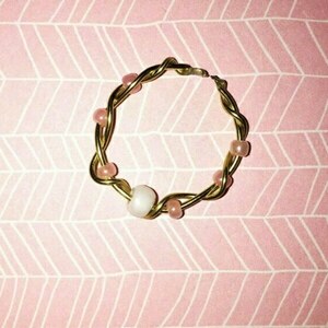 Braided ring pink - βεράκια, αυξομειούμενα, φθηνά - 2