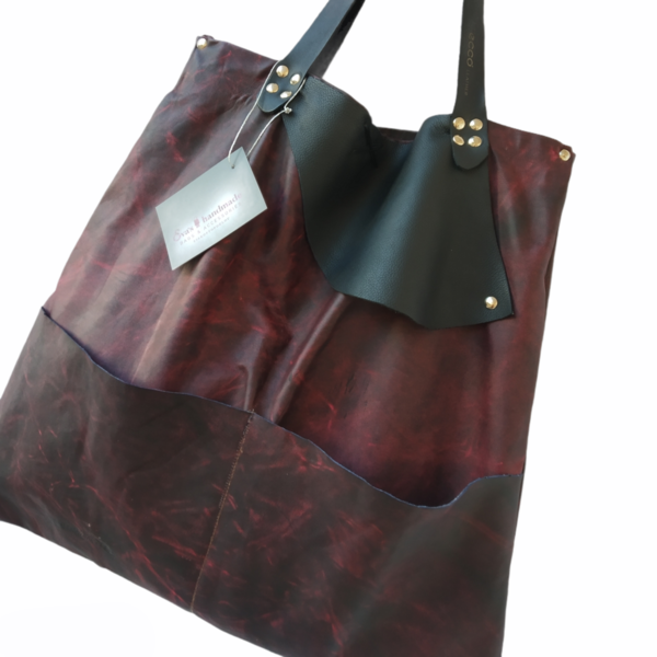Δερμάτινη τσάντα soft - δέρμα, ώμου, μεγάλες, all day, tote - 2