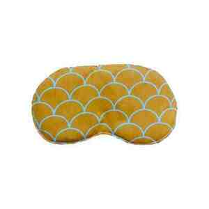 Υφασμάτινη μάσκα ύπνου παιδική γοργόνα κίτρινη - δώρα για παιδιά, γοργόνα, αξεσουάρ μαλλιών