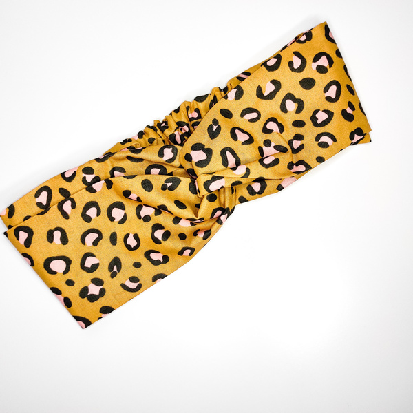 Turban headband leopard print - headbands
