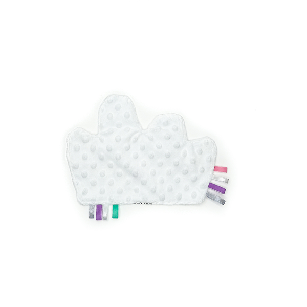 Πανάκι παρηγοριάς- Taggie blanket σε σχήμα σύννεφου- Διαστάσεις 18*25εκ. - κορίτσι, δώρα για μωρά, πετσέτες - 2