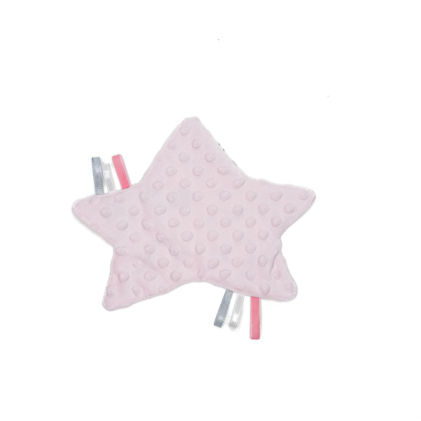 Πανάκι παρηγοριάς- Taggie blanket σε σχήμα αστεράκι- Διαστάσεις 18*25εκ. - δώρα για μωρά, πετσέτες - 2