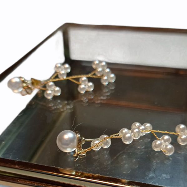 Σκουλαρίκια κρεμαστά με πέρλες - plexi glass, κρεμαστά, πέρλες