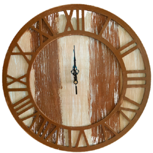 Ξύλινο Χειροποίητο Ρολόι - τοίχου, ξύλο