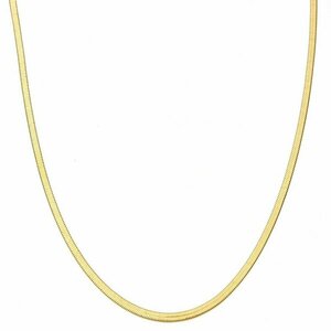 Πλακέ αλυσίδα φίδι χρυσή από ανοξείδωτο ατσάλι - αλυσίδες, κοντά, ατσάλι