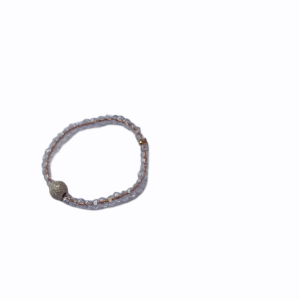 Δαχτυλίδι με κρυσταλλα και μπιλια απο ασημι 925 - κρύσταλλα, χάντρες, σταθερά